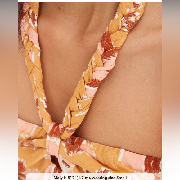 Aerie High Low Halter Maxi Sundress NWT - Picture 6 of 6